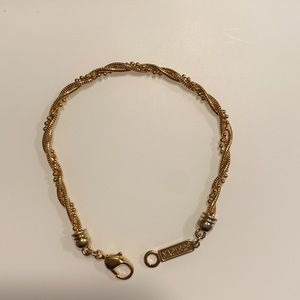 Napier Gold Tone Braided Bracelet